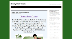 Desktop Screenshot of beautybustcream.com